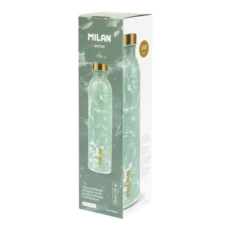 Milan, Lava, butelka termiczna, zielona, 591 ml