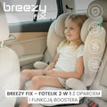 Caretero, Breezy Fix, fotelik samochodowy 2w1, podstawka, fix black, 100-150 cm