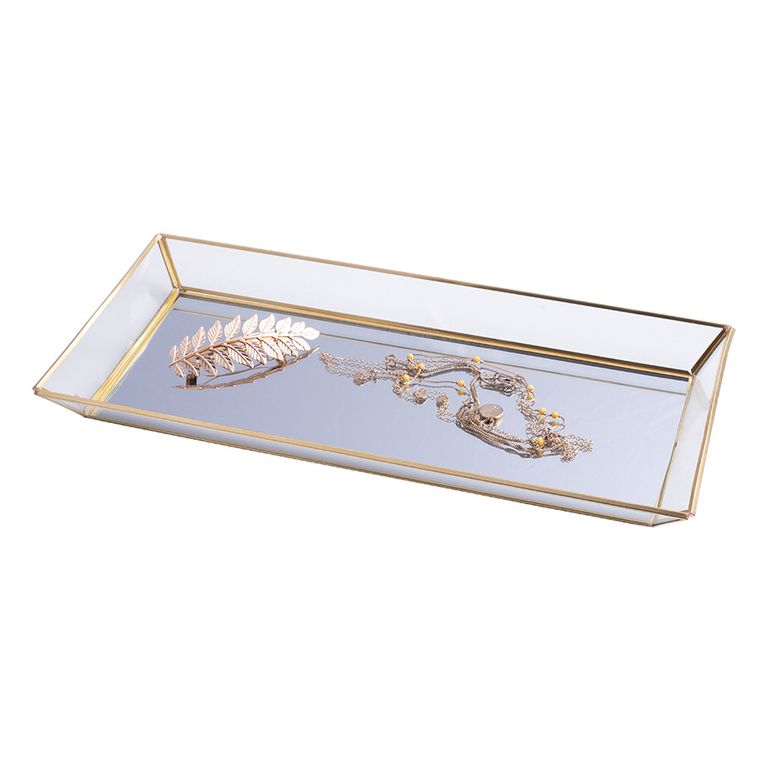 Altom Design, Golden Honey, taca z lustrem, 29x16 cm