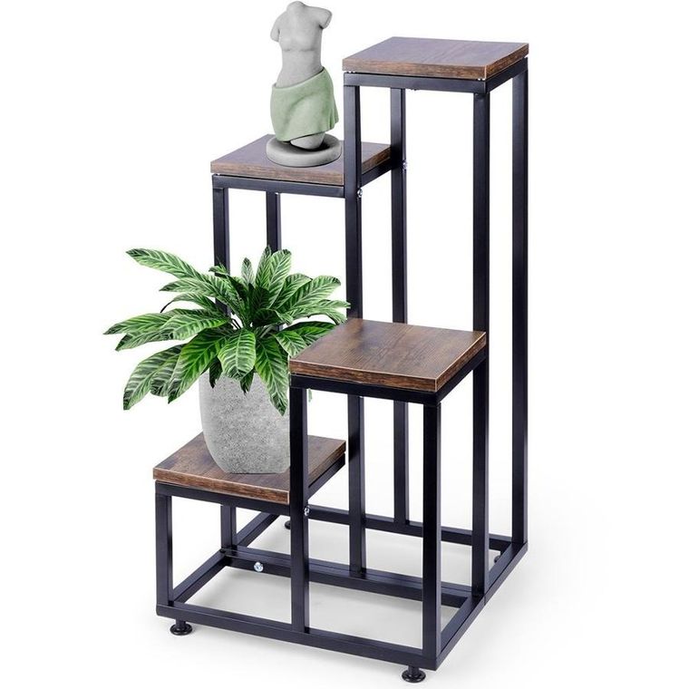 Vilde, kwietnik metalowy, 4-poziomowy, 69 cm