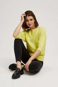 Sweter damski, zielony, Moodo