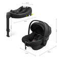 Kinderkraft, I-Lite, fotelik samochodowy + baza Endura Safe Fx, 40-87 cm, black