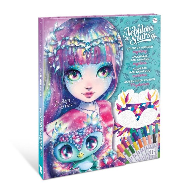 Nebulous Stars, Mystery, kreatywna kolorowanka z flamastrami