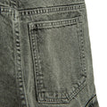 Regulowane szare jeansy wide leg cargo Cool Club
