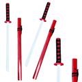 Lean Toys, drewniana katana miecz do zabawy treningu rekwizyt, czerwony, 70 cm