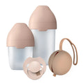 Lovi, Mammafeel, zestaw wyprawkowy:  butelka, 150 ml + butelka, 250 ml + smoczek, 0-6m + silikonowe etui