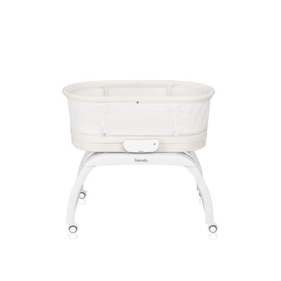 Lionelo, łóżeczko-kołyska z funkcją wagi, coral white