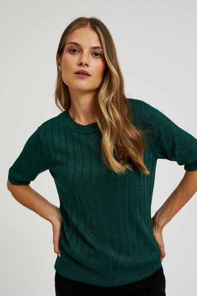 Sweter damski, zielony, Moodo