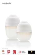 Mombella, butelka antykolkowa dla noworodka, silikonowa, ivory, 300 ml