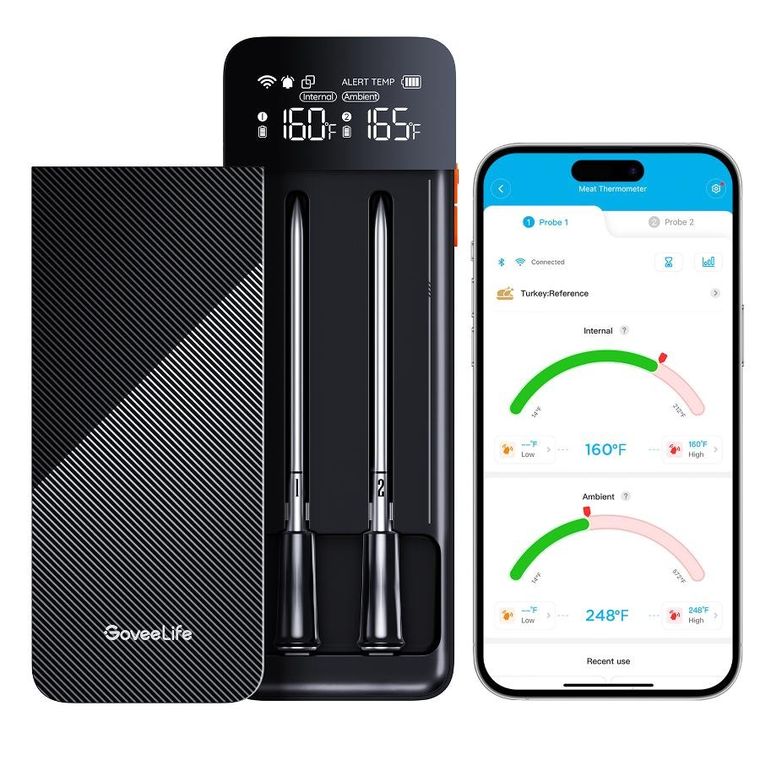 GoveeLife, Smart Wireless Meat Thermometer (2-Probe), termometr do piekarnika, grilla, 2 sondy, B5192