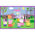Trefl, Świnka Peppa, Peppa na placu zabaw, puzzle, 2x24 elementów
