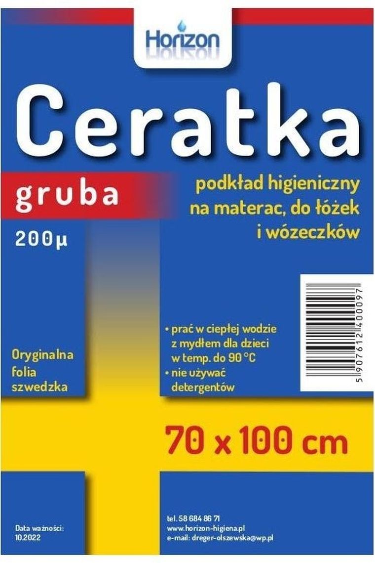 Horizon, ceratka na materac, gruba, 70x100 cm