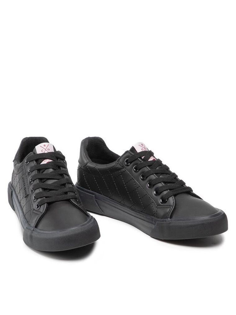 Buty sportowe damskie, czarne, Cross Jeans