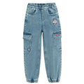 Spodnie jeansowe jogger z aplikacjami Cool Club