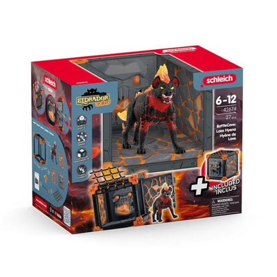 Schleich, Eldrador Creatures, Battle Cave i Hiena z Lawy, zestaw, 42674