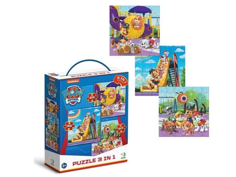 Dodo, Psi Patrol, The playground, puzzle 3w1