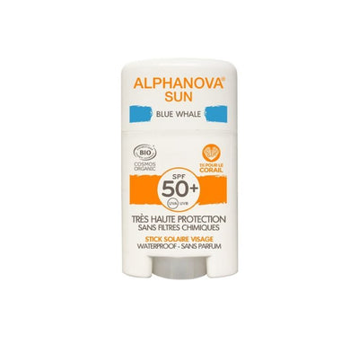 Alphanova Sun, krem z filtrem w sztyfcie, SPF50+, Blue Whale, 12 g
