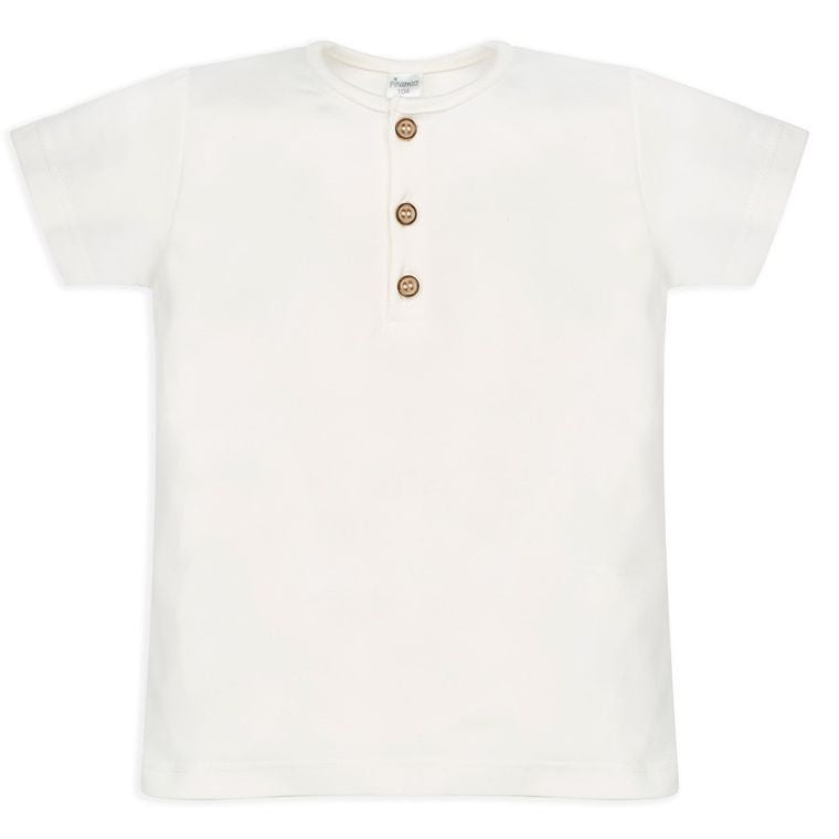 T-shirt niemowlęcy, biały, Pinokio