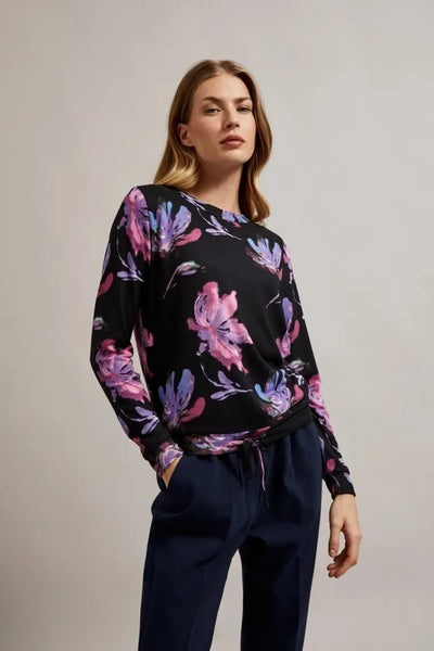 Sweter damski, czarny, Moodo