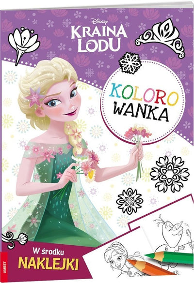 Kraina Lodu. Kolorowanka z naklejkami