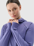 Bluza damska, rozpinana, czarna, 4F