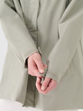 Kurtka parka damska z kapturem, oversize, zielona, 4F