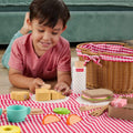 Fisher-Price, Kosz piknikowy, zestaw drewnianych zabawek