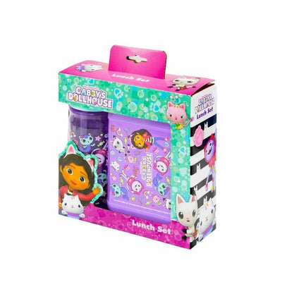 Astra, Koci Domek Gabi, zestaw:  bidon, 450 ml + lunchbox
