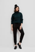 Sweter damski, zielony, Moodo
