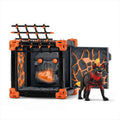 Schleich, Eldrador Creatures, Battle Cave i Hiena z Lawy, zestaw, 42674