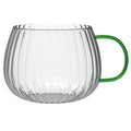 Vialli Design, Tulip, szklanki z uchem, zielone, 350 ml, 2 szt.