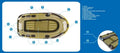 Fishman, 300 Set, ponton, 252x125x26 cm