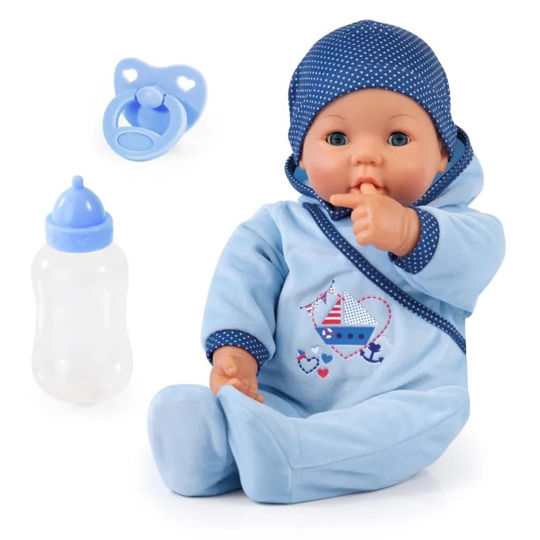 Bayer Design, Hello Baby, interaktywna lalka bobas, 46 cm