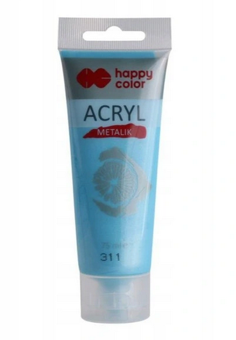 Happy Color, farba akrylowa, niebieska, 75 ml