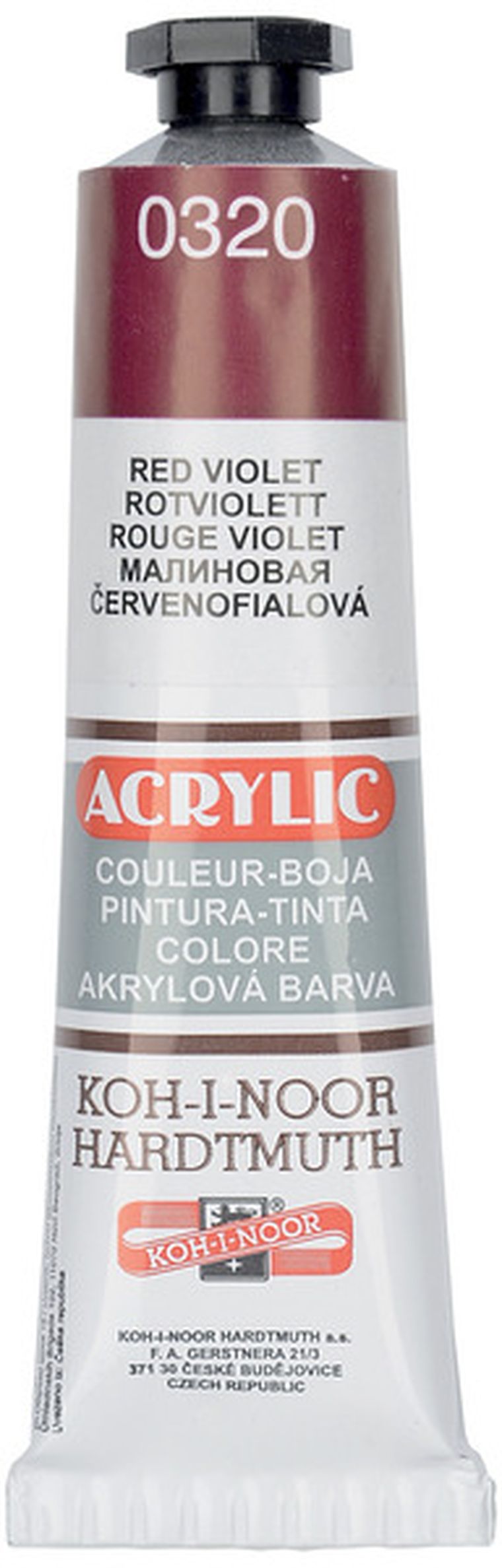 Koh-I-Noor, farba akrylowa, Red violet, 40 ml