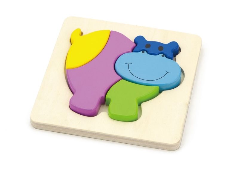Viga Toys, Hipopotam, pierwsze puzzle