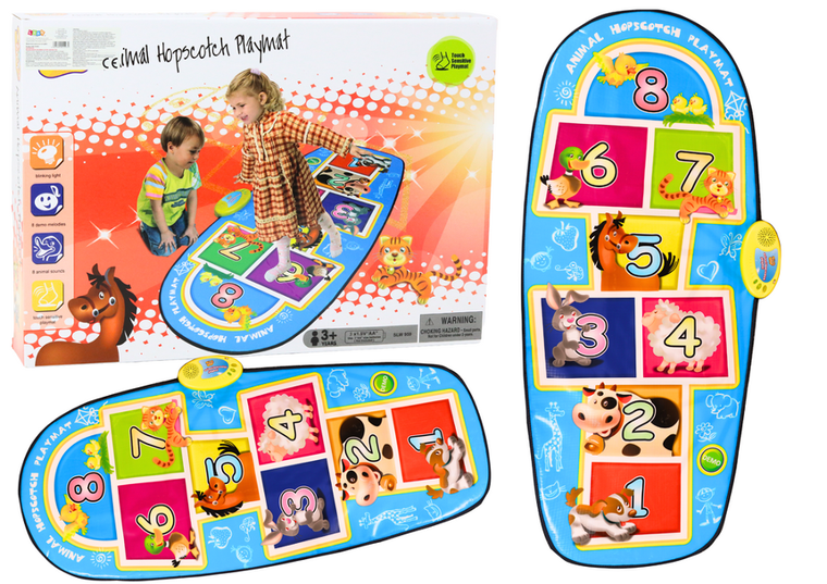 Lean Toys, mata taneczna, interaktywna gra w klasy, zwierzątka