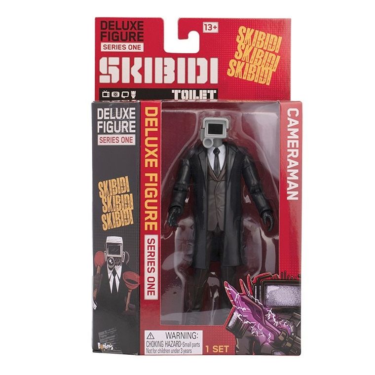 Skibidi Toilet, Deluxe, Cameraman, figurka kolekcjonerska, 15 cm