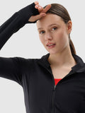 Bluza damska, rozpinana, czarna, 4F