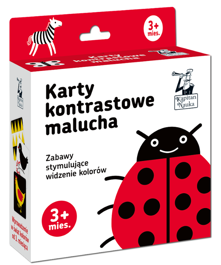 Kapitan Nauka. Karty kontrastowe malucha 3m+
