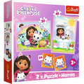 Trefl, Koci Domek Gabi, puzzle 2w1 + memos