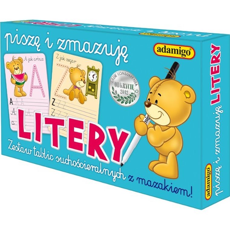 Adamigo, Piszę i zmazuję literki, zestaw edukacyjny
