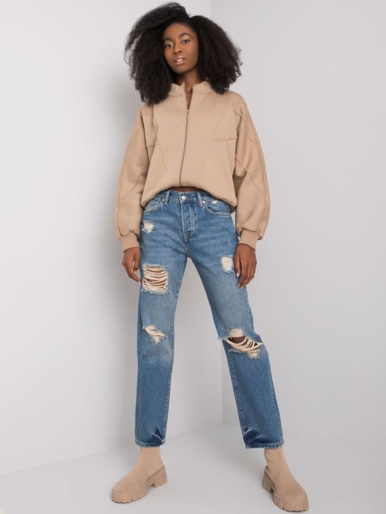 Spodnie jeansowe damskie, denim, Rue Paris