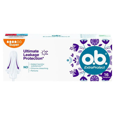 O.B., ExtraProtect, Super, tampony, 16 szt.