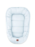 MimiNu, Soft, fasolka, poduszka do karmienia, na suwak, baby blue