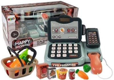 Lean Toys, zestaw sklepowy, kasa z mikrofonem