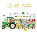 CzuCzu, Moto puzzle, Traktor, 24 elementy
