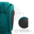 Kinderkraft, Unity 2, i-Size, fotelik samochodowy, Green, 100-150 cm