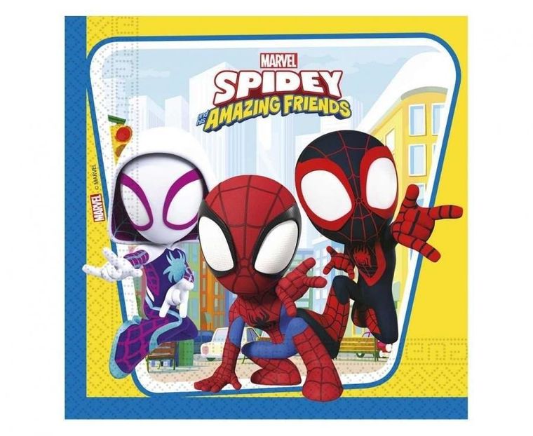 GoDan, Spidey i super-kumple, serwetki papierowe, 33x33 cm