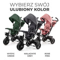 Kinderkraft, Aveo, rowerek trójkołowy, Malachite Grey